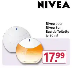 Rossmann Nivea oder nivea sun eau de toilette Angebot