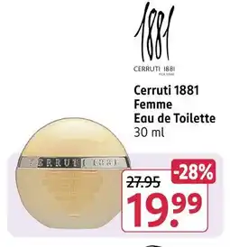 Rossmann Cerruti 1881 femme eau de toilette Angebot