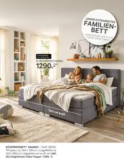 Kabs Polsterwelt Boxspringbett samera Angebot