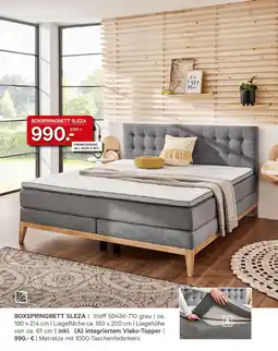 Kabs Polsterwelt Boxspringbett sleza Angebot