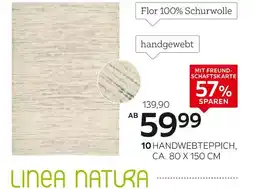 XXXLutz Linea natura handwebteppich odense ca. 80 x 150 cm Angebot