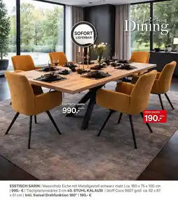 Kabs Polsterwelt Esstisch sarin Angebot