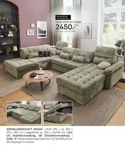 Kabs Polsterwelt Wohnlandschaft massa Angebot