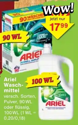 Jawoll Ariel Waschmittel Angebot