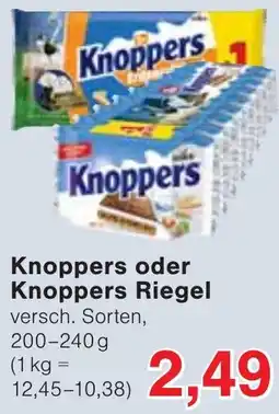 Jawoll Knoppers oder Knoppers Riegel Angebot