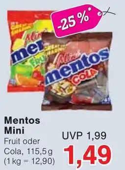 Jawoll Mentos Mini Fruit oder mentos Angebot