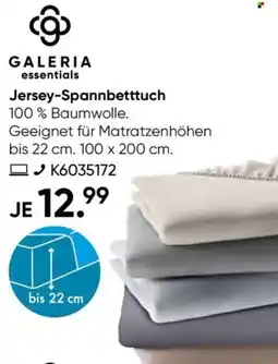 Galeria Jersey-Spannbetttuch Angebot