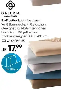 Galeria Bi-Elastic-Spannbetttuch Angebot