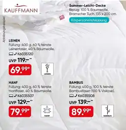 Galeria KAUFFMANN Sommer-Leicht-Decke Bambus Angebot