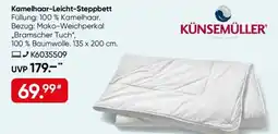 Galeria KÜNSEMÜLLER Kamelhaar-Leicht-Steppbett Angebot