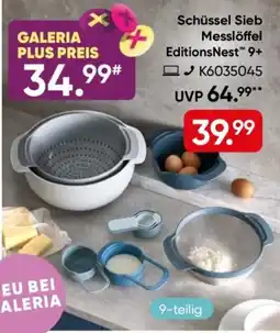 Galeria Schüssel Sieb Messlöffel EditionsNest 9+ Angebot