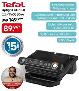Galeria Tefal Optigrill GC7058 K6035044 Angebot