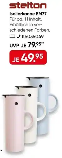 Galeria stelton Isolierkanne EM77 Angebot