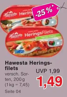Jawoll Hawesta Heringsfilets Angebot