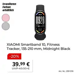 Saturn XIAOMI Smartband 10, Fitness Tracker, 135-210 mm, Midnight Black Angebot