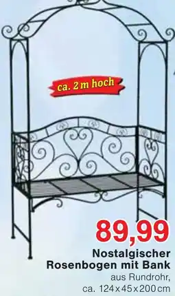 Jawoll Nostalgischer Rosenbogen mit Bank Angebot