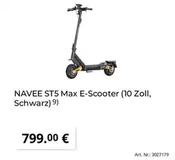 Saturn NAVEE ST5 Max E-Scooter (10 Zoll, Schwarz) 9) Angebot