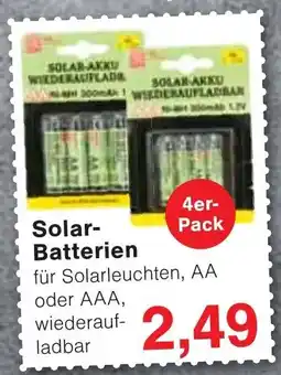 Jawoll Solar- Batterien Angebot