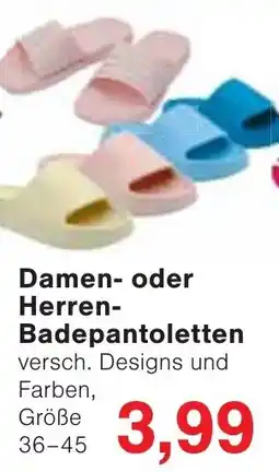 Jawoll Damen- oder Herren- Badepantoletten Angebot