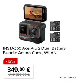 Saturn INSTA360 Ace Pro 2 Dual Battery Bundle Action Cam, WLAN Angebot