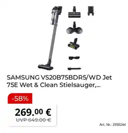 Saturn SAMSUNG VS20B75BDR5/WD Jet 75E Wet & Clean Stielsauger,... Angebot