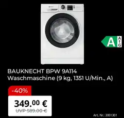 Saturn BAUKNECHT BPW 9A114 Waschmaschine Angebot