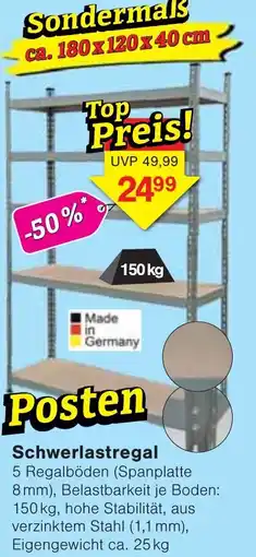 Jawoll Schwerlastregal Angebot