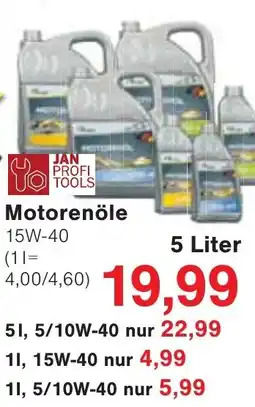 Jawoll JAN PROFI TOOLS Motorenöle 15W-40 Angebot