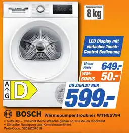 HEM Expert BOSCH Wärmepumpentrockner WTH85V94 Angebot