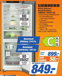 HEM Expert LIEBHERR Kühl-Gefrier- Kombination CBNsfc 5223-22 Angebot
