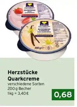 CAP Markt Herzstücke Quarkcreme Angebot