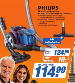 HEM Expert PHILIPS Bodenstaubsauger FC9333/09 PowerPro Compact Angebot