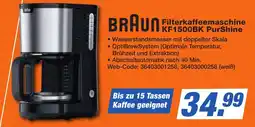 HEM Expert BRAUN Filterkaffeemaschine KF1500BK PurShine Angebot