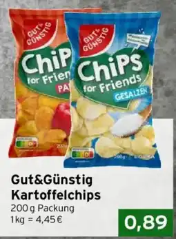 CAP Markt Gut&Günstig Kartoffelchips Angebot