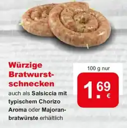 CAP Markt Würzige Bratwurstschnecken Angebot