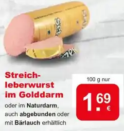 CAP Markt Streichleberwurst im Golddarm Angebot