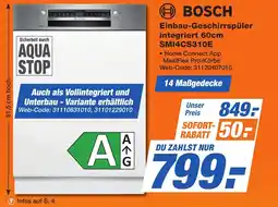 HEM Expert BOSCH Einbau-Geschirrspüler integriert 60cm SMI4CS310E Angebot