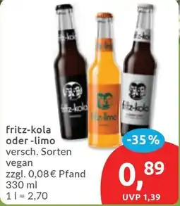 Budni fritz-kola oder -limo Angebot