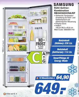 HEM Expert SAMSUNG Kühl-Gefrier- Kombination RB34C600CSA/EF Angebot