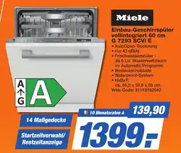HEM Expert Miele Einbau-Geschirrspüler vollintegriert 60 cm G 7293 SCVI E Angebot