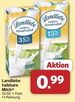 Famila Nord West Landliebe haltbare Milch Angebot