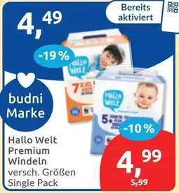 Budni Hallo Welt Premium Windeln Angebot