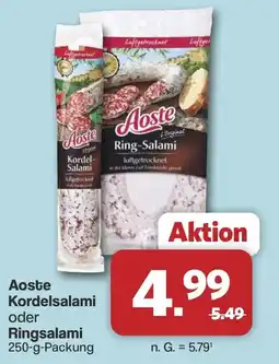 Famila Nord West Aoste Kordelsalami oder Ringsalami Angebot