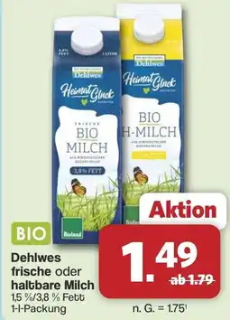 Famila Nord West BIO Dehlwes frische oder haltbare Milch Angebot