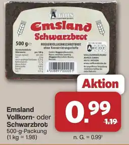 Famila Nord West Emsland Vollkorn- oder Schwarzbrot Angebot
