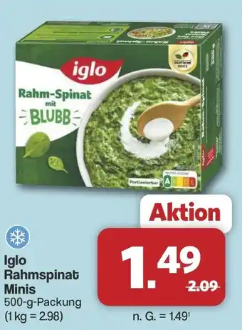 Famila Nord West Iglo Rahmspinat Minis Angebot