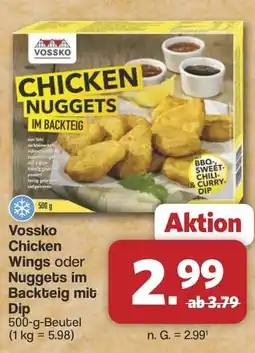 Famila Nord West Vossko Chicken Wings oder Nuggets im Backteig mit Dip Angebot