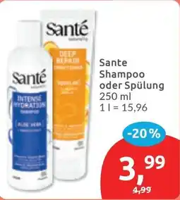 Budni Sante Shampoo oder Spülung Angebot