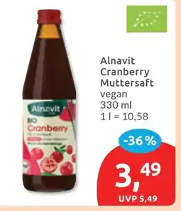 Budni Alnavit Cranberry Muttersaft Angebot