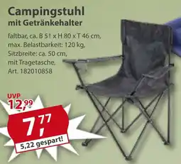 Sonderpreis Baumarkt Campingstuhl mit Getränkehalter Angebot